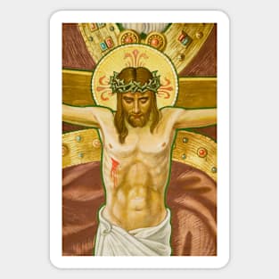 The crucifixion and death of Jesus Sticker